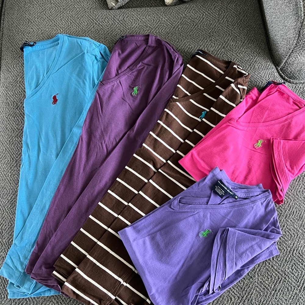 Ralph Lauren v neck t-shirts